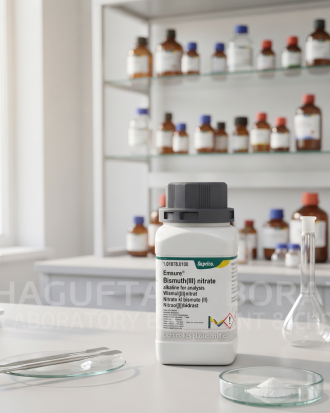 Bismuth(III) Nitrate Alkaline EMSURE® Reag. Ph Eur Merck 101878 5GR – Reagen Kimia Laboratorium (REPACK)