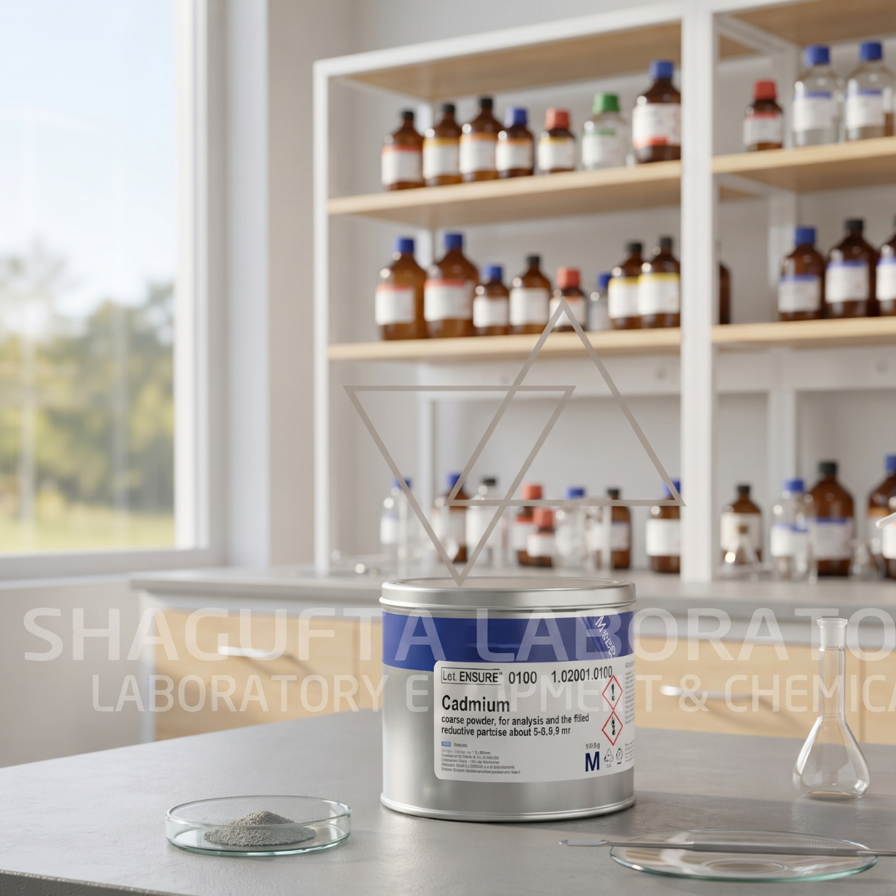 Cadmium Powder EMSURE® Merck 102001.0100 MERCK 100g – Cadmium Metal Powder for Analysis Laboratory Grade