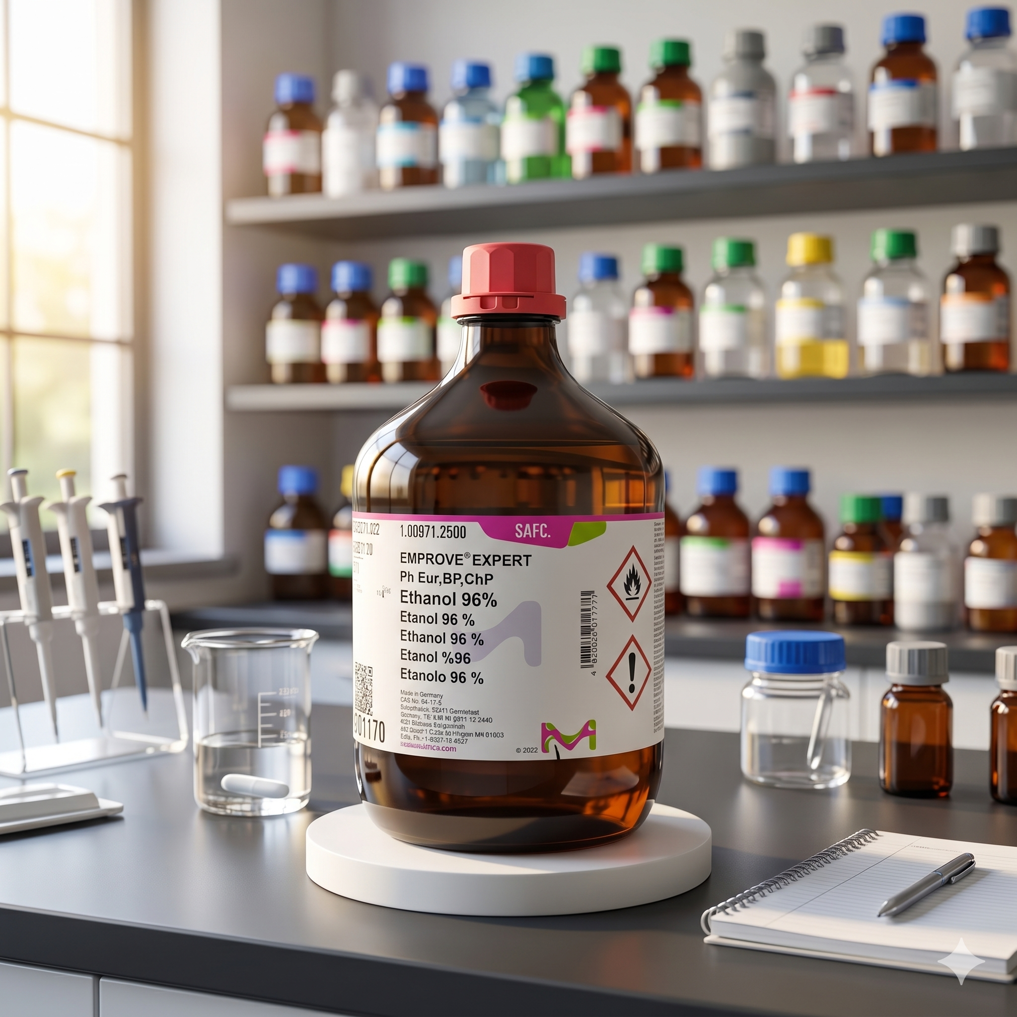 Ethanol 96% Merck EMPROVE EXPERT 2.5 Liter – Etanol Pharmaceutical Grade untuk Laboratorium & Industri
