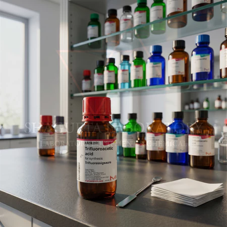 TRIFLUOROACETIC ACID 100ML 808260 | SHAGUFTA LABORATORY | Reagen Kimia untuk Sintesis Organik, HPLC & Penelitian