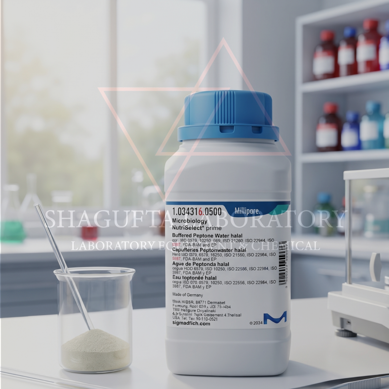 Buffered Peptone Water Halal 10GR 104316 – Media Pra-Pengkayaan Mikrobiologi Halal | SHAGUFTA LABORATORY (REPACK)