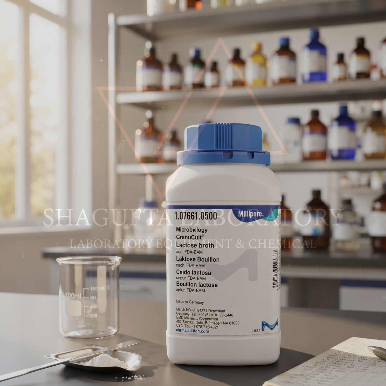 Merck GranuCult® Prime 107661 – Lactose Broth 500gr | Lactose Broth according to FDA-BAM | Media Mikrobiologi | Dehydrated Culture Medium