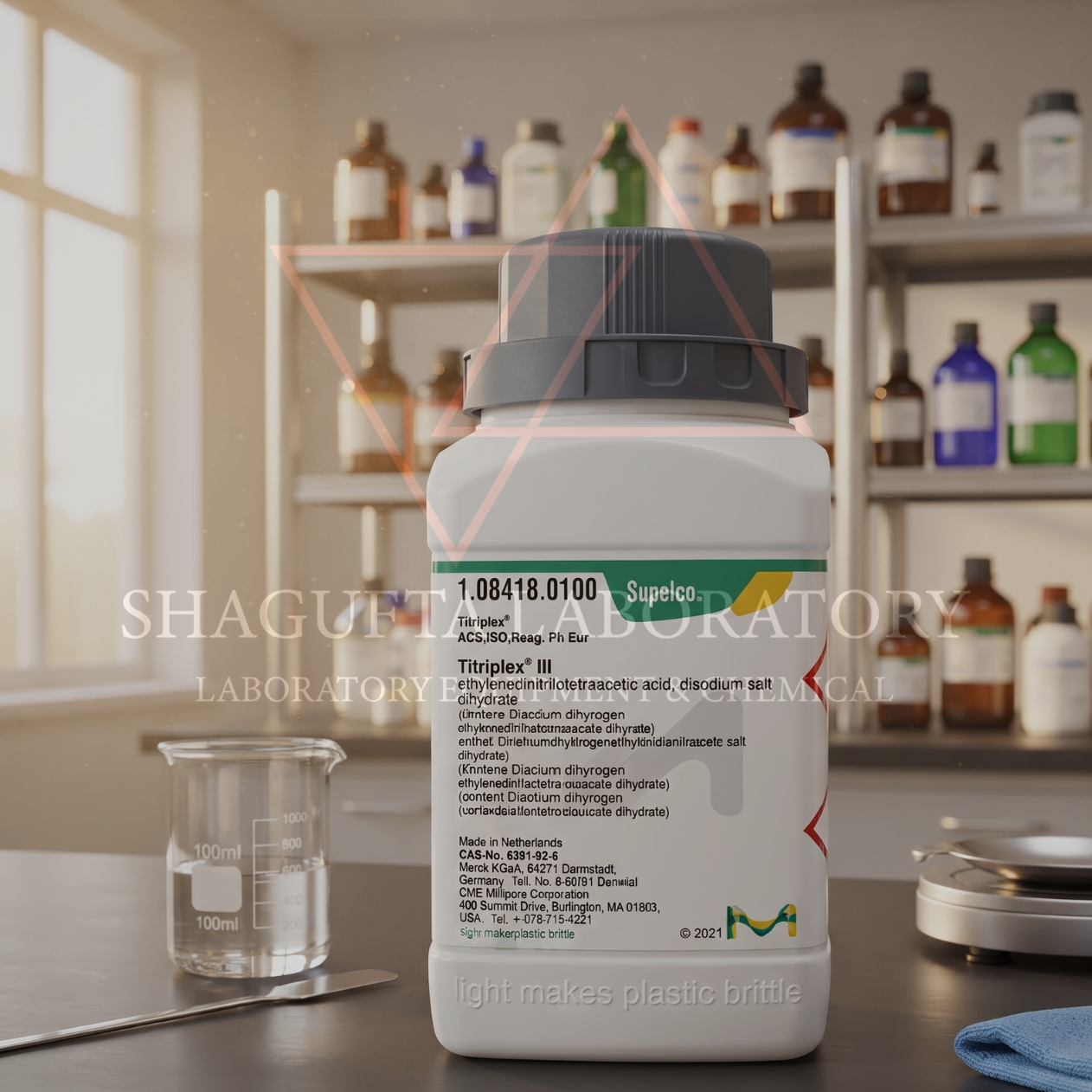 Titriplex III Disodium EDTA Dihydrate ACS ISO Merck 108418 – EDTA Disodium Salt Pro Analis 100GR