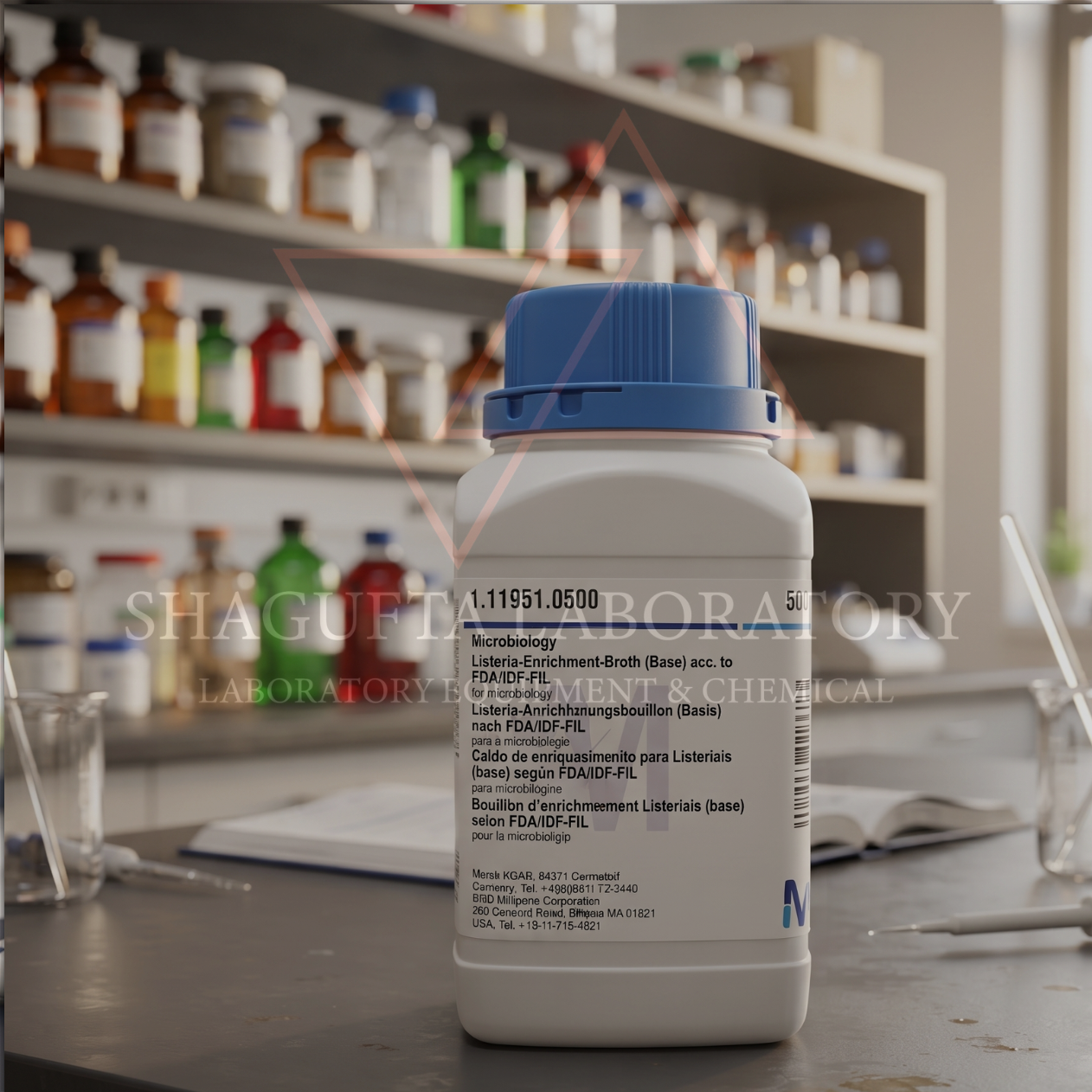 Merck GranuCult® Plus 111951 Listeria Enrichment Broth (Base) 500 g acc. FDA/IDF-FIL / LEB Base / Media Listeria