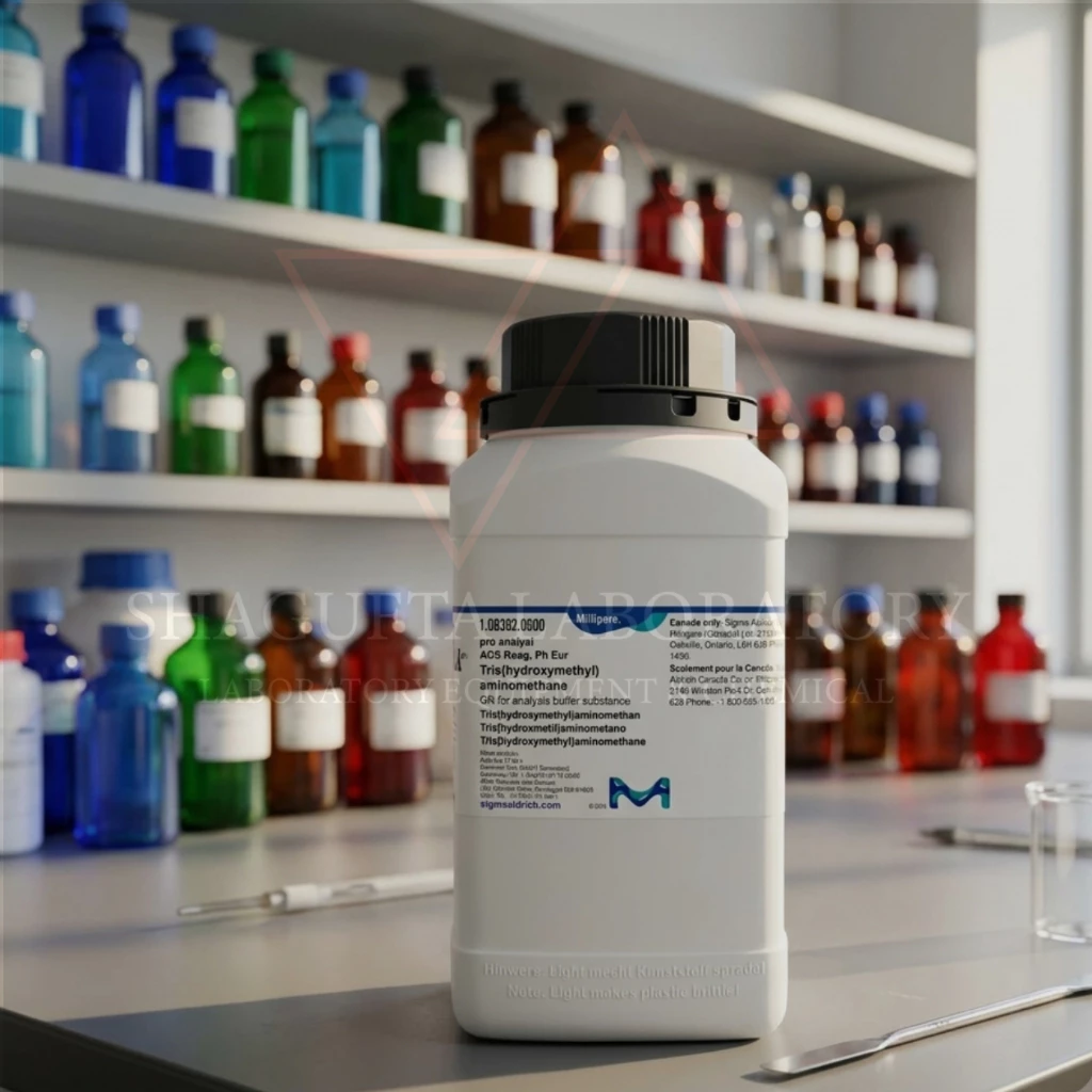 SHAGUFTA LABORATORY ACS Reag. Ph. Eur. 108382 – Tris(hydroxymethyl)aminomethane / TRIS Buffer / Trometamol 10GR (REPACK)