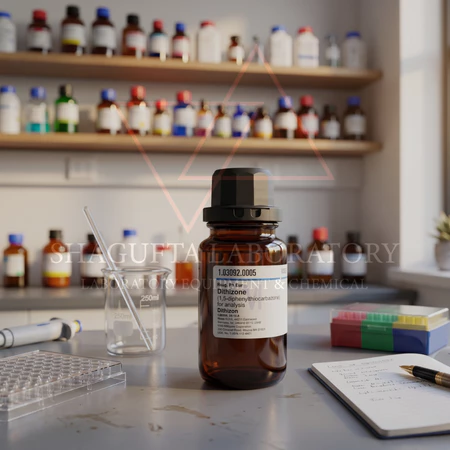 Dithizone 5GR 103092 – Diphenylthiocarbazone Grade Laboratorium | Reagen Analisis Logam Berat | SHAGUFTA LABORATORY